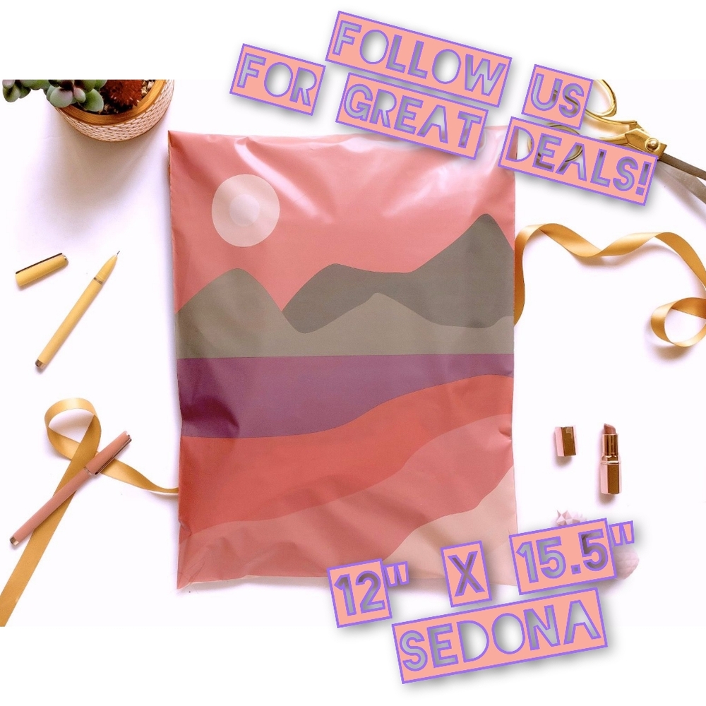 50 Sedona Poly Mailers 12x15.5